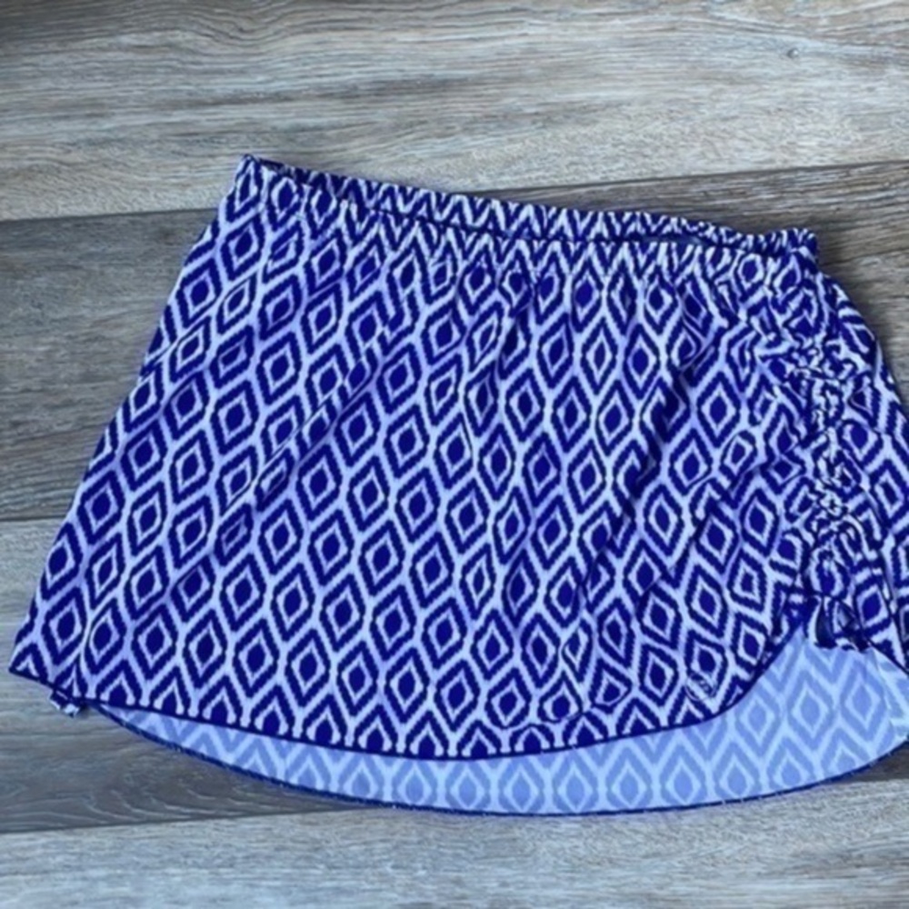 Zuma Blu new cycling skirt adjustable sides royal blue and white size small - Picture 1 of 7